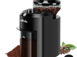 Wancle Electric Burr Coffee Grinder Adjustable Burr Mill Conical Coffee Bean Gri