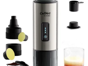BioloMix Portable Coffee Maker 3-in-1 USB/12V Travel Espresso Machine for Nespresso Dolce Gusto Pods and Coffee Powder